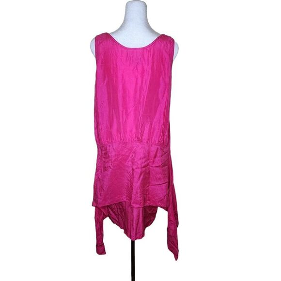 Vintage Brass Plum Nordstrom Tunic Tank Dress Womens Size S Pink Silk - Picture 3 of 8